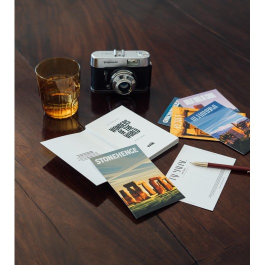 LIBRO POSTALES MARAVILLAS DEL MUNDO