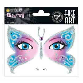 PEGATINAS FACE ART BUTTERFLY GLITTERY FOIL