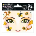PEGATINAS FACE ART HONEY BEE GLITTERY FOIL