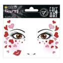 PEGATINAS FACE ART LOVE GLITTERY FOIL