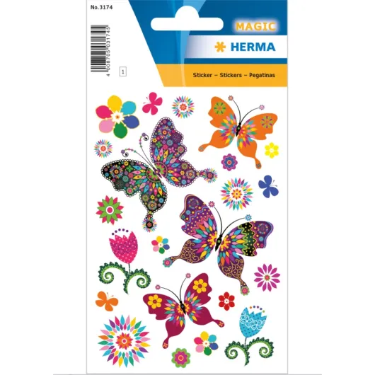 PEGATINAS MAGIC BUTTEERFLY DIVERSITY GLITTERY FOIL