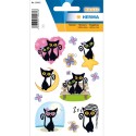 PEGATINAS MAGIC CUTE CAT GLITTERY FOIL