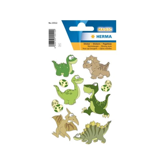 PEGATINAS MAGIC DINO KIDS MOVING EYES