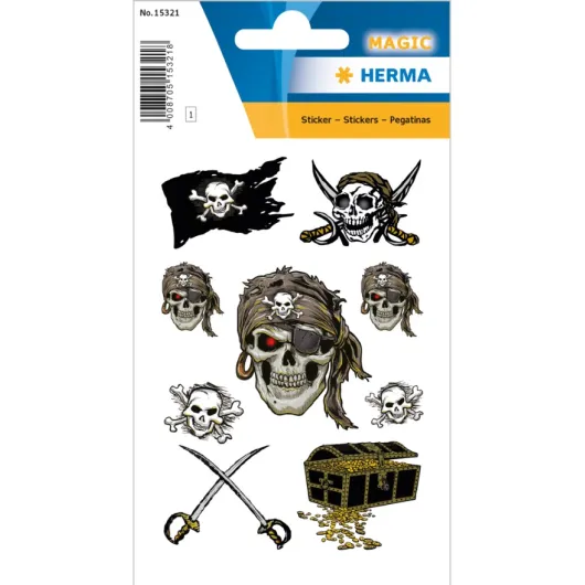 PEGATINAS MAGIC PIRATE GLITTERY FOIL