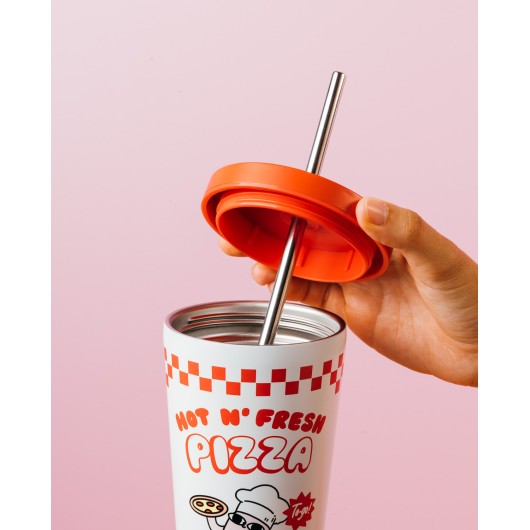 VASO DE ACERO CON PAJITA KETNIPZ