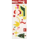 STICKERS MAXI GEL DÉCO NOËL PAPA NOËL CADEAUX