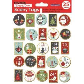 STICKERS SCENY TAG NOËL NUMÉROS