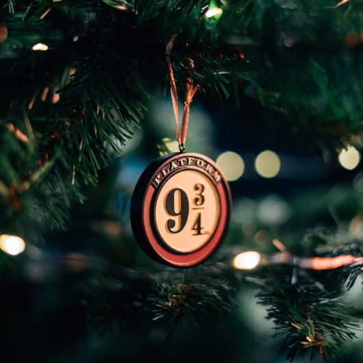 PACK DE 3 DECORATIONS DE NOEL HARRY POTTER - CHOIXPEAU, VOIE 9 3/4 ET HEDWIGE