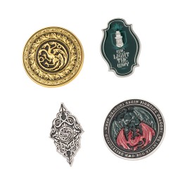 SET DE 4 PINS GAME OF THRONES HOUSE OF THE DRAGON