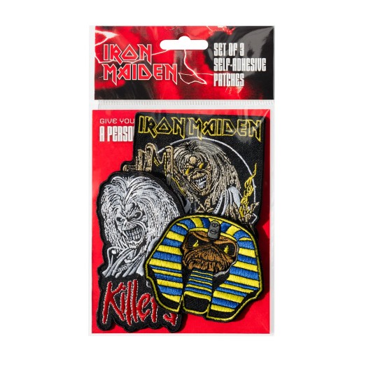 PACK DE 5 PATCHS IRON MAIDEN