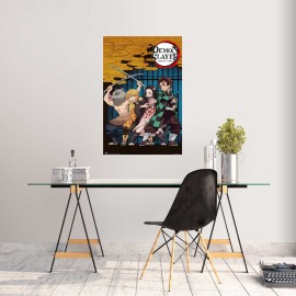 POSTER DEMON SLAYER LA MAISON AUX TAMBOURS 2