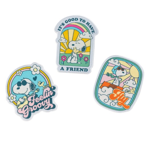 SET DE 3 PATCHES SNOOPY