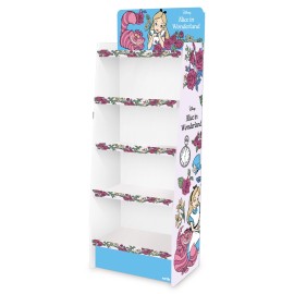 PRÉSENTOIR 1/4 PALETTE CARTON 5 ÉTAGÈRES ALICE AU PAYS DES MERVEILLES (SANS MARCHANDISE)