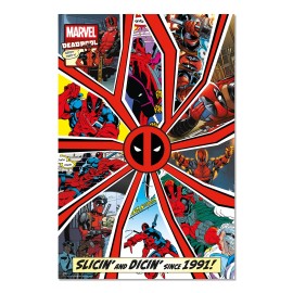 POSTER MARVEL DEADPOOL COUVERTURE COMIC 30 ANS