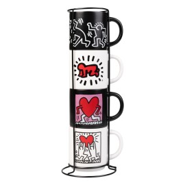 SET DE 4 MUGS KEITH HARING