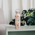 BOUTEILLE MÉTALLIQUE AVEC ANSE FRIDA KAHLO VIVA LA VIDA (VIVE LA VIE)