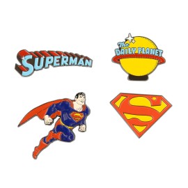 SET DE 4 PINS DC COMICS SUPERMAN