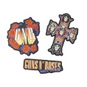 LOT DE 3 PATCHS GUNS N ROSES