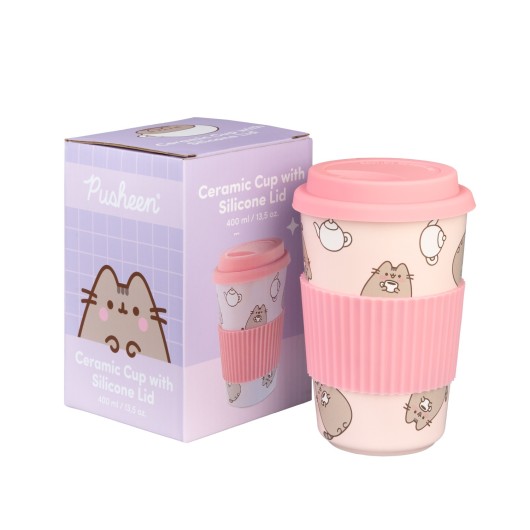 VERRE CÉRAMIQUE AVEC COUVERCLE PUSHEEN MOMENTS