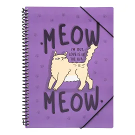 PROTÈGE-DOCUMENTS MEOW MEOW WEIRD CATS 