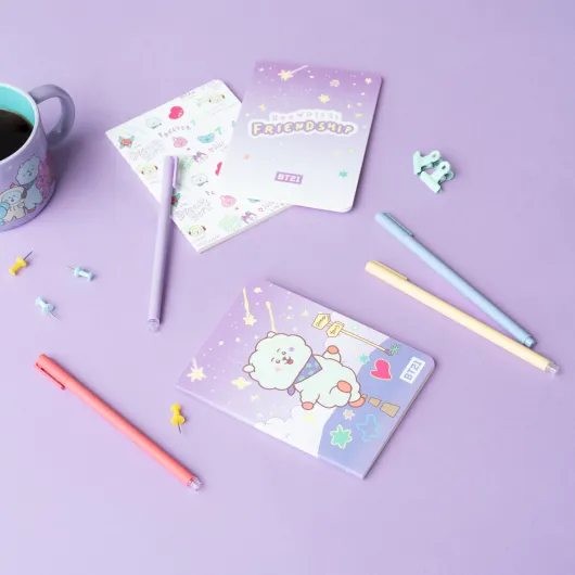 PACK 3 CARNETS A6 BT21 THE JOURNEY RJ