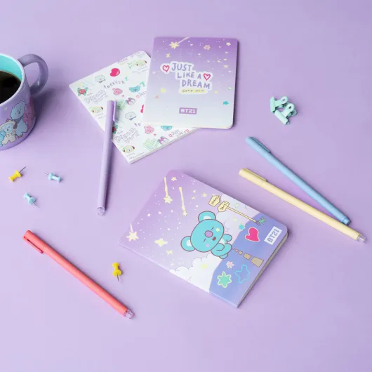 PACK 3 CARNETS A6 BT21 THE JOURNEY KOYA