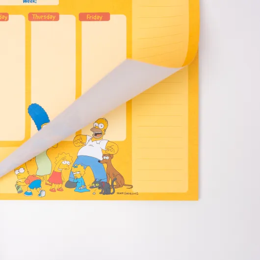 BLOC PLANIFICATEUR HEBDOMADAIRE A4 LES SIMPSON