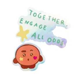 PACK 2 STICKERS VINYLE BT21 THE JOURNEY SHOOKY