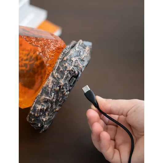 LAMPE JURASSIC PARK AMBER