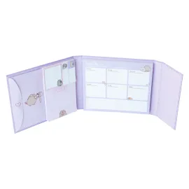 PLANIFICATEUR HEBDOMADAIRE AVEC NOTES ADHESIVES PUSHEEN MOMENTS