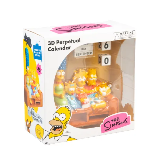 CALENDRIER PERPETUEL 3D LES SIMPSON FAMILLE