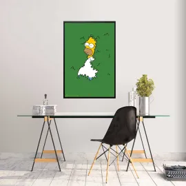 POSTER THE SIMPSONS HOMER ARBUSTE 2