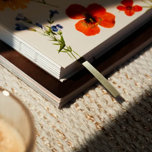 CARNET RELIURE COUSUE A5 BOTANICAL FLOWER KOKONOTES
