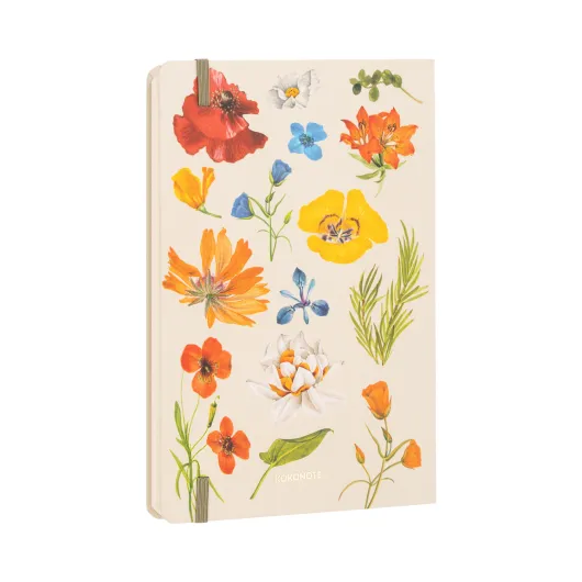 CARNET RELIURE COUSUE A5 BOTANICAL FLOWER KOKONOTES