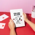 CARNET PREMIUM A5 COUVERTURE POLAIRE SNOOPY LOVE SEASON