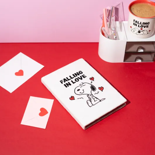 CARNET PREMIUM A5 COUVERTURE POLAIRE SNOOPY LOVE SEASON