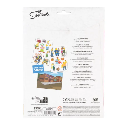 SET DE MAGNETS LES SIMPSON CITOYENS DE SPRINGFIELDS