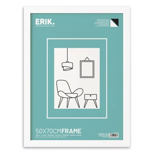CADRE 50X70 CM MDF BLANC