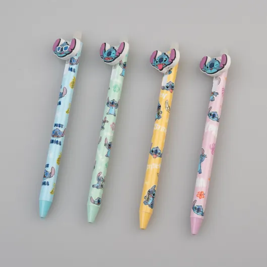 PACK 20 STYLOS GEL EFFACABLE DISNEY STITCH TROPICAL