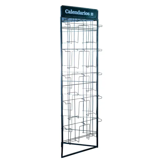 GRILLE AMOVIBLE EXP0049 PARAVENT CALENDRIERS 30X30 NOIR (SANS MARCHANDISE)