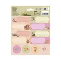 ETIQUETTES ADHESIVES ANIMAUX DE LA FORET