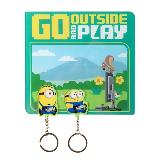 PORTE-CLÉS AVEC PORTE-CLÉS MINIONS