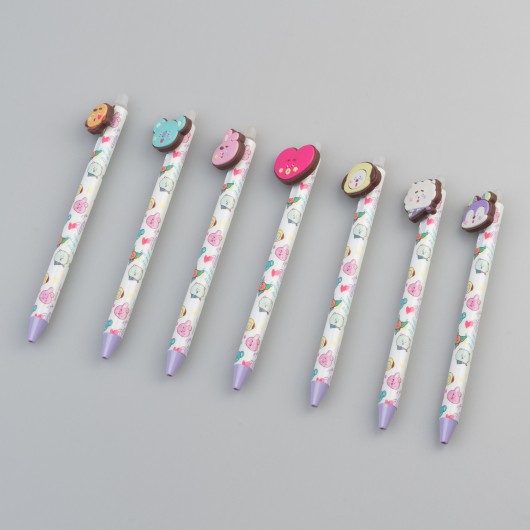 SET DE 35 STYLOS GEL EFFAÇABLES BT21