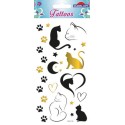 TATTOOS TEMPORAIRES CHATS ET EMPREINTES