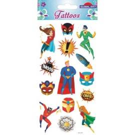 TATTOOS TEMPORAIRES SUPER-HEROS