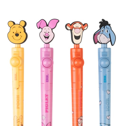 LOT DE 20 STYLOS À EMBOUT ROTATIF DISNEY WINNIE L'OURSON 100E ANNIVERSAIRE