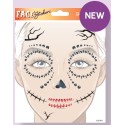 AUTOCOLLANTS MAQUILLAGE HALLOWEEN CATRINA