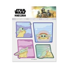 ÉTIQUETTES ADHÉSIVES PREMIUM STAR WARS THE MANDALORIAN GROGU