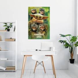 POSTER STAR WARS THE MANDALORIAN ET GROGU 1 2