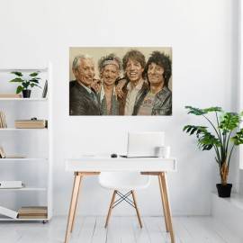 POSTER SEBASTIAN KRUGER THE ROLLING STONES 2